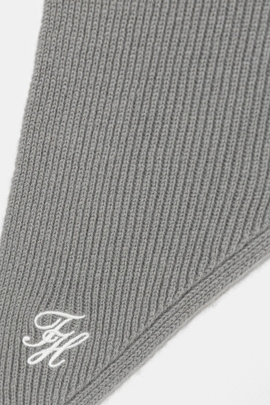 Tommy Hilfiger chusta wełniana AW0AW18516 szary SS26