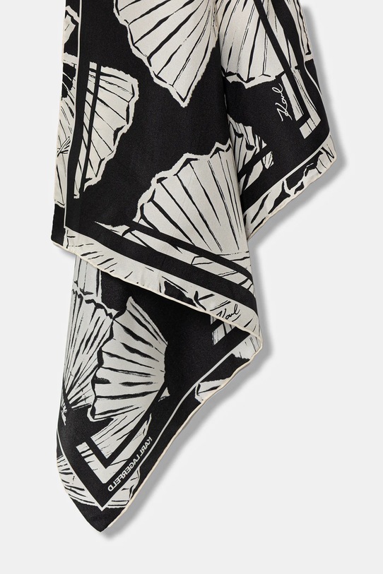 Αξεσουάρ Μεταξωτό φουλάρι Karl Lagerfeld K/SIGNATURE B1W33023 μαύρο