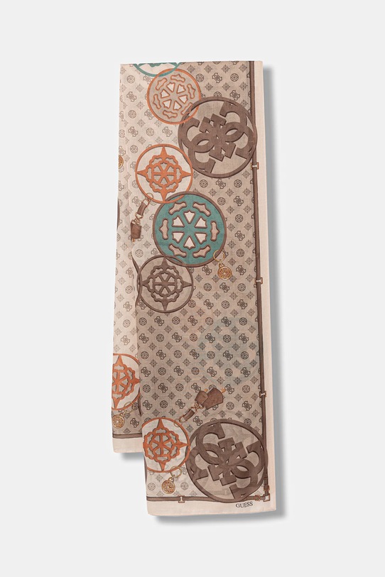 Μεγάλο κασκόλ Guess CRESIDIA ύφασμα μπεζ AW5443.POL01