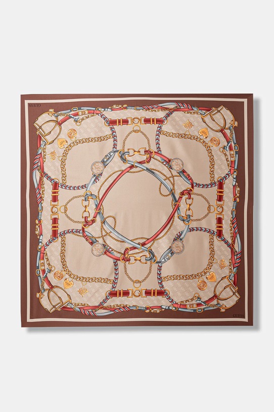 Σάλι Guess ύφασμα καφέ AW5444.POL01