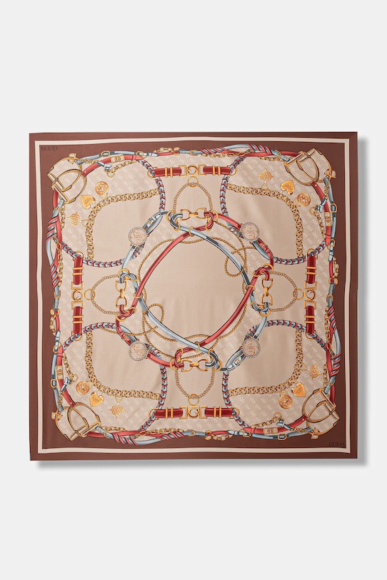 Σάλι Guess ύφασμα καφέ AW5444.POL01