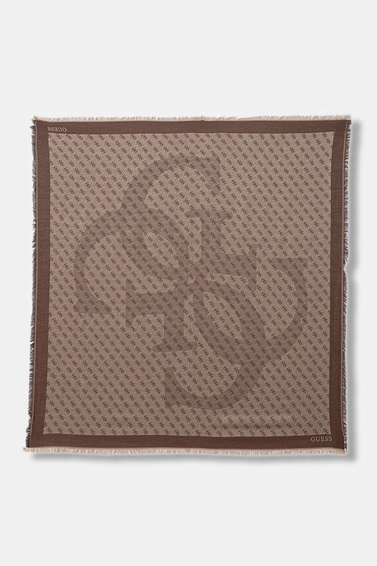 Σάλι Guess ECO ERICA ύφασμα καφέ AW5449.VIS03