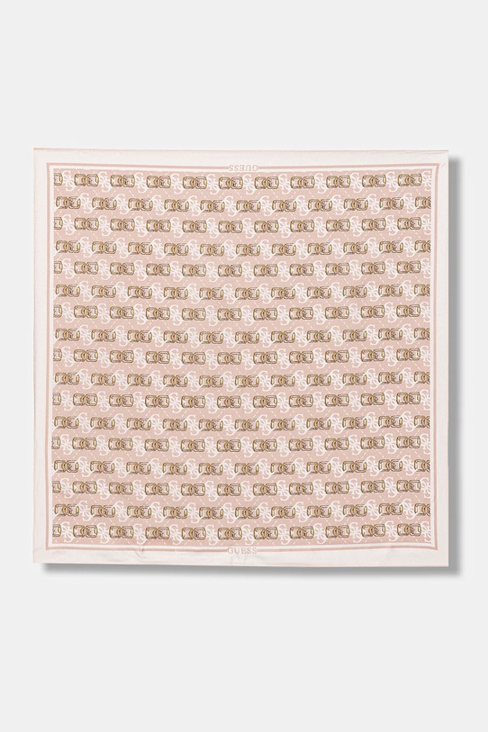 Guess apaszka jedwabna KARNILLA tkanina różowy AW5454.SIL03