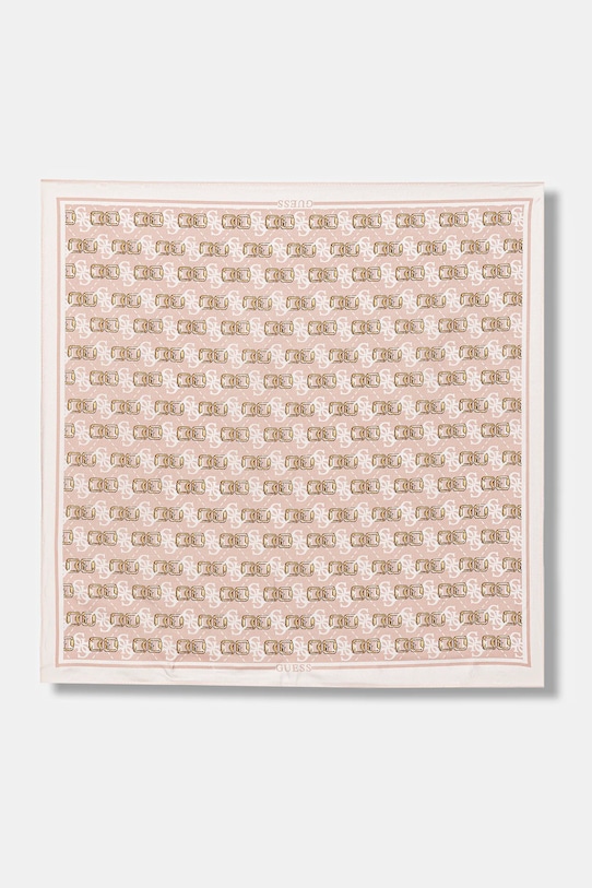 Guess apaszka jedwabna KARNILLA tkanina różowy AW5454.SIL03