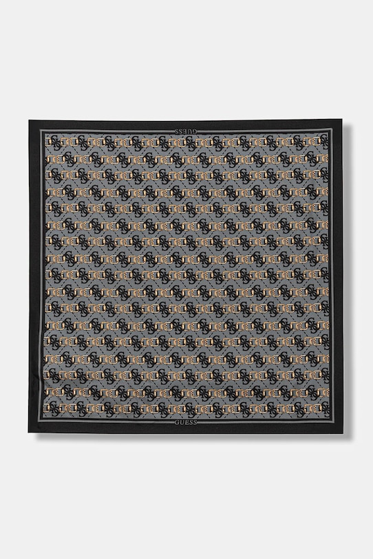 Μεταξωτό φουλάρι Guess KARNILLA ύφασμα γκρί AW5454.SIL03