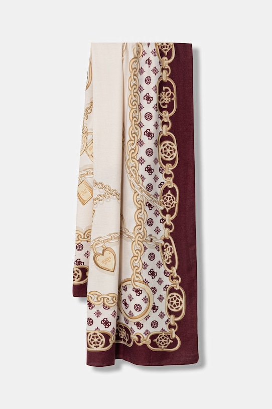 Guess szal jedwab bordowy AW5464.POL03