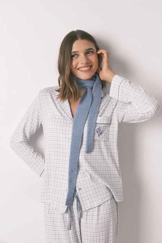 women'secret szalik dzianina niebieski 7892735