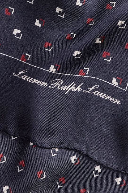 Akcesoria Lauren Ralph Lauren apaszka jedwabna 454P09779 granatowy