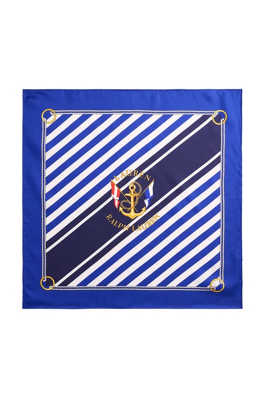 Lauren Ralph Lauren apaszka jedwabna 454P09785 niebieski SS26