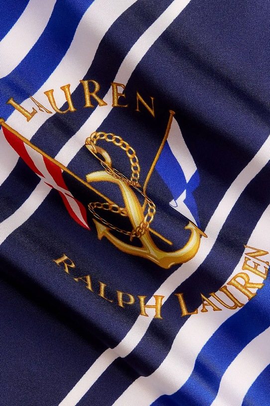 Akcesoria Lauren Ralph Lauren apaszka jedwabna 454P09785 niebieski