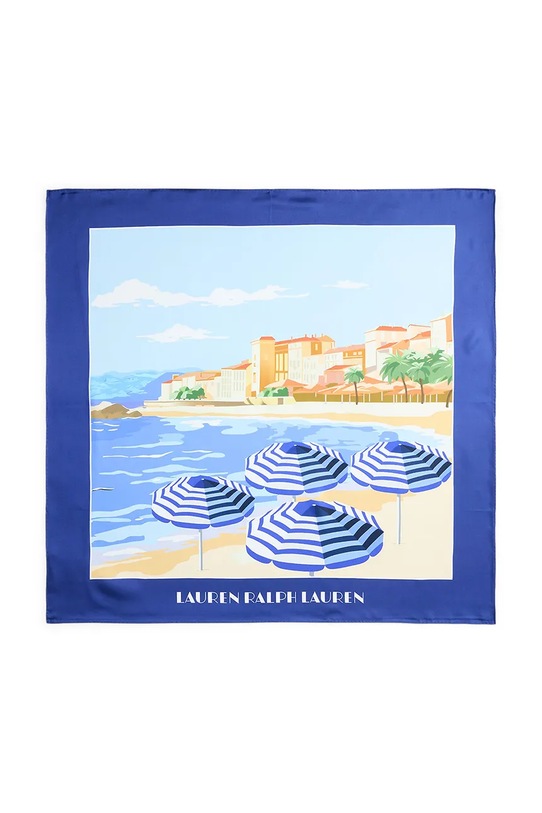 Lauren Ralph Lauren apaszka jedwabna 454P09790 granatowy SS26