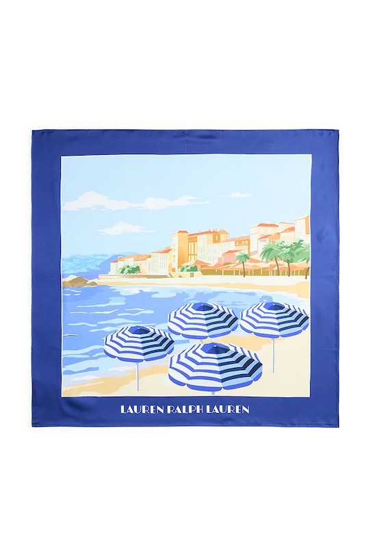 Lauren Ralph Lauren apaszka jedwabna 454P09790 granatowy SS26