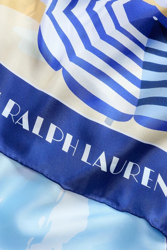Akcesoria Lauren Ralph Lauren apaszka jedwabna 454P09790 granatowy