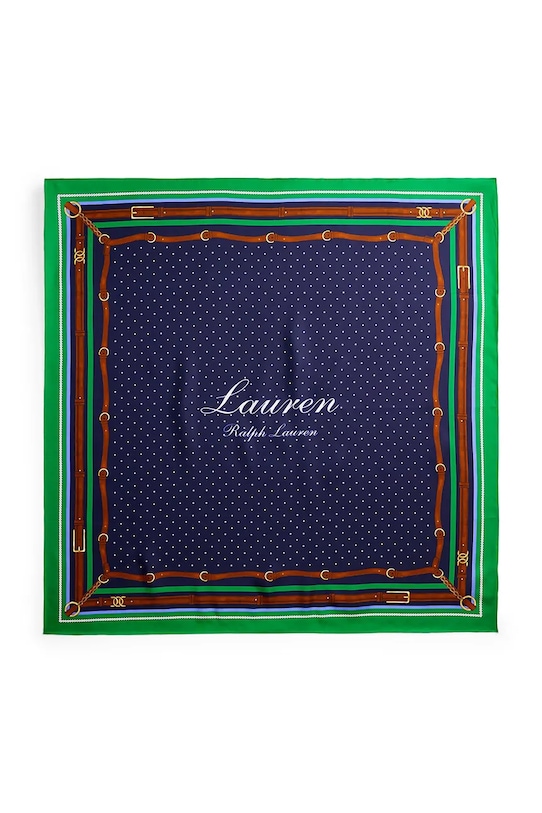 Lauren Ralph Lauren esarfa de matase 454P09791 bleumarin SS26