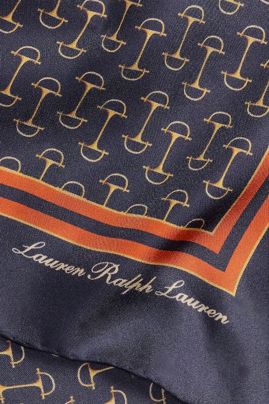 Akcesoria Lauren Ralph Lauren apaszka jedwabna 454P09802 brązowy