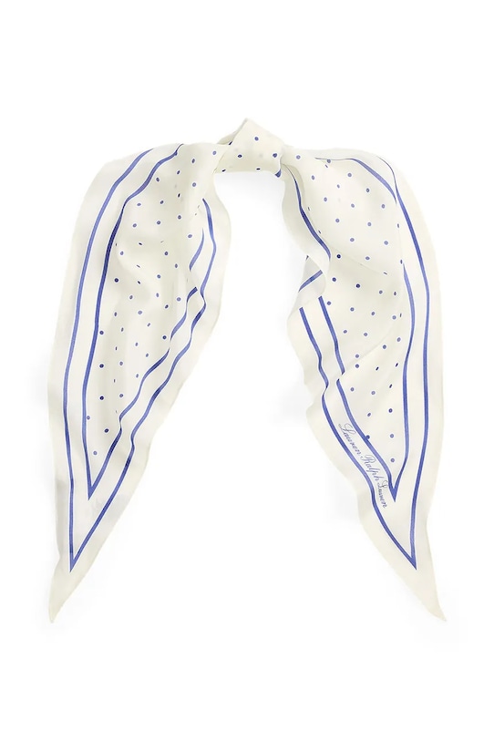 Hodvábna šatka Lauren Ralph Lauren hodváb zelená 454P09882