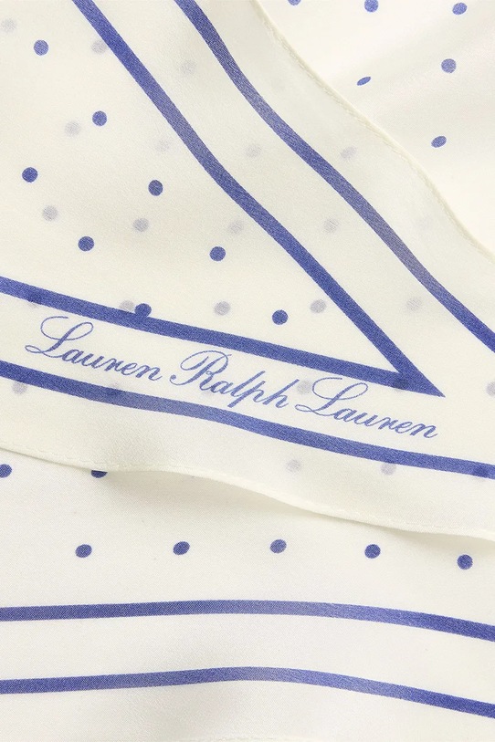 Akcesoria Lauren Ralph Lauren apaszka jedwabna 454P09882 zielony