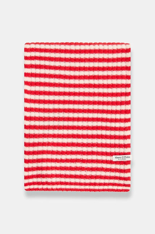 Marc O'Polo szalik wełniany 600605402123 czerwony SS26
