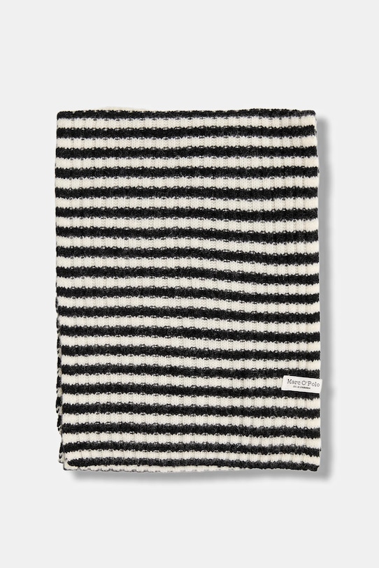 Marc O'Polo szalik wełniany 600605402123 granatowy SS26