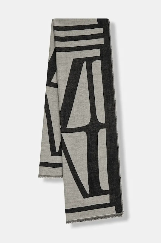 Šal z dodatkom volne Marc O'Polo Tkanina mornarsko modra 600803302043