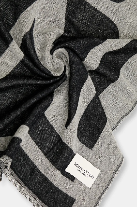 Akcesoria Marc O'Polo szalik z dodatkiem wełny 600803302043 granatowy