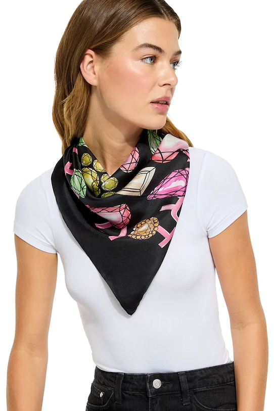 Kurt Geiger London chusta jedwabna 2098553469 czarny