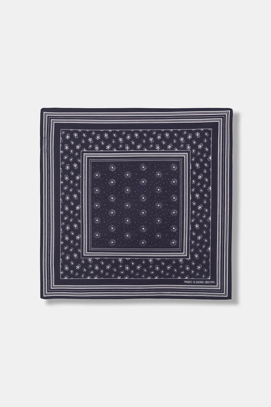 Marc O'Polo apaszka bawełniana wzorzyste granatowy 5000007570