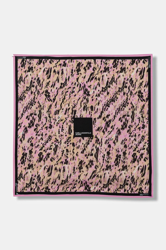 Karl Lagerfeld Jeans chusta tkanina różowy B1W33090
