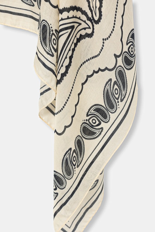 Akcesoria Patrizia Pepe apaszka z dodatkiem jedwabiu 8F0112.A706 beżowy