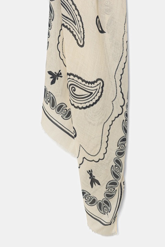 Akcesoria Patrizia Pepe szal z dodatkiem jedwabiu 8F0126.A706 beżowy