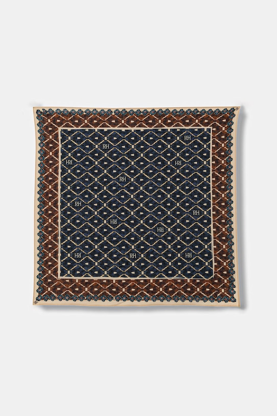 Pedro del Hierro apaszka damska bawełniana granatowy 4963270