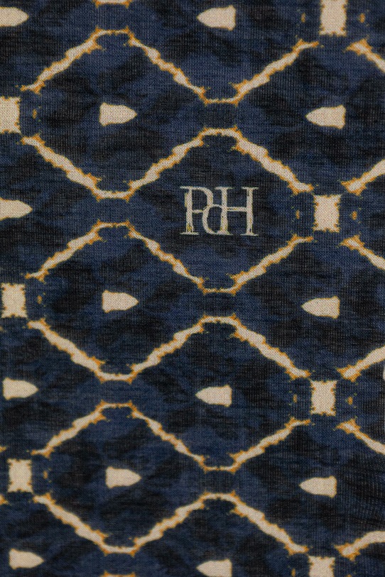 Pedro del Hierro apaszka damska bawełniana 4963270 granatowy SS26