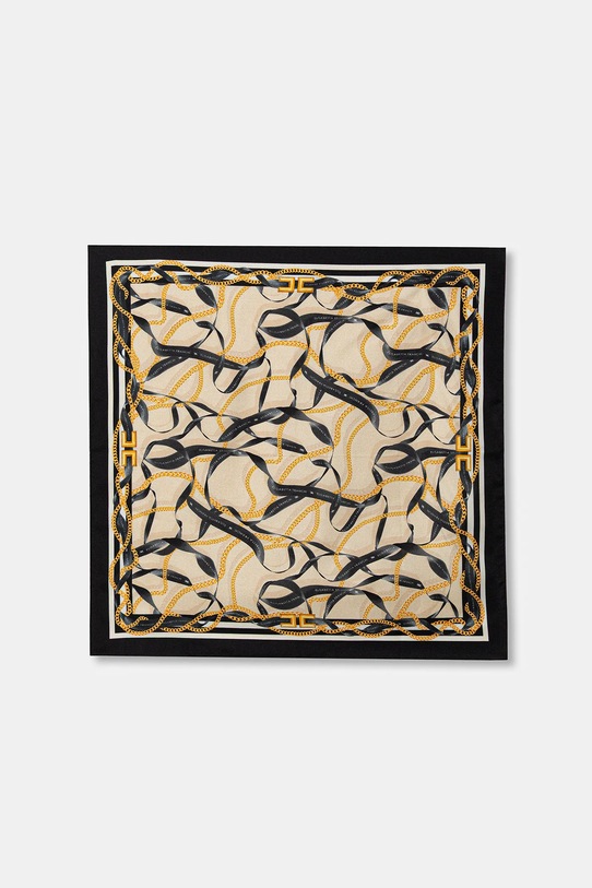 Elisabetta Franchi eșarfă de mătase matase bej FO21L61E2