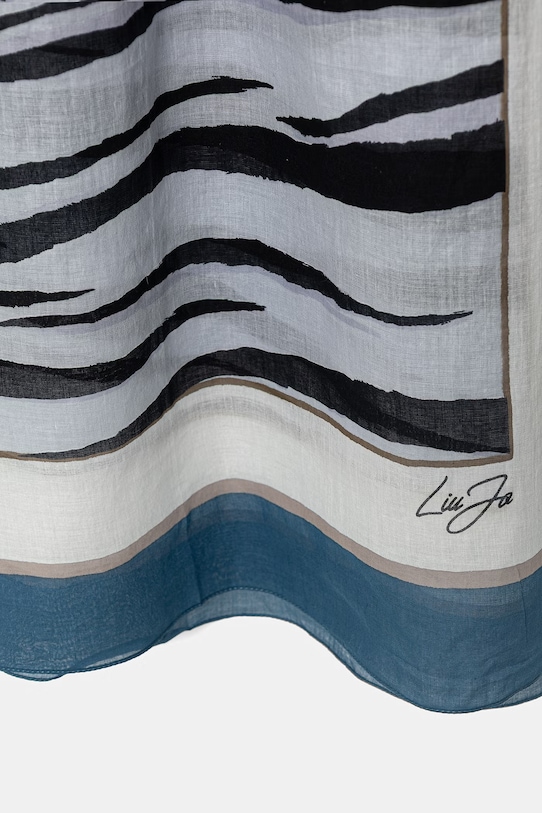 Liu Jo scialle da donna in cotone 2A6036.T9849 blu SS26