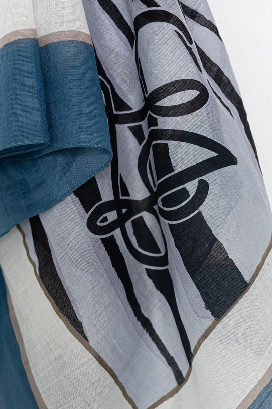 Accessori Liu Jo scialle da donna in cotone 2A6036.T9849 blu