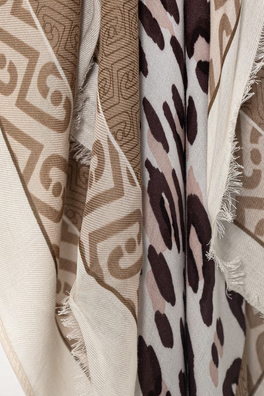 Akcesoria Liu Jo chusta damska z modalu 2A6041.T4286 beżowy