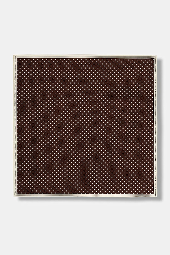 Hedvábný šátek Marella MLAATTINIA látka hnědá 2613541026200