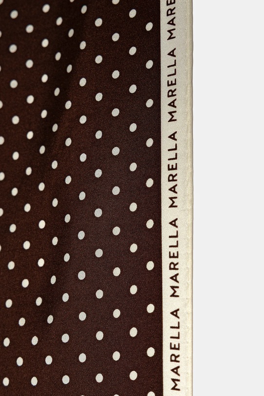 Marella apaszka jedwabna MLAATTINIA 2613541026200 brązowy SS26