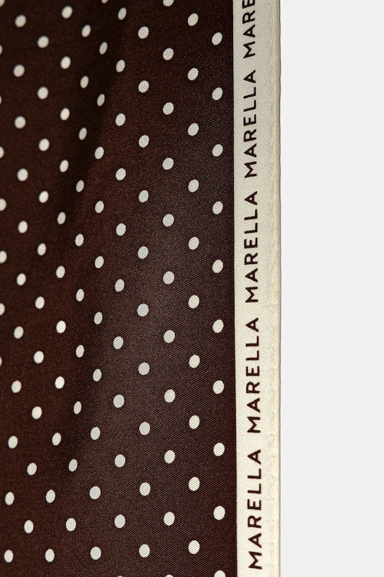 Marella apaszka jedwabna MLAATTINIA 2613541026200 brązowy SS26