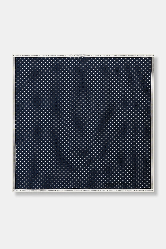 Svilena rutica Marella MLAATTINIA Tkanina modra 2613541026200