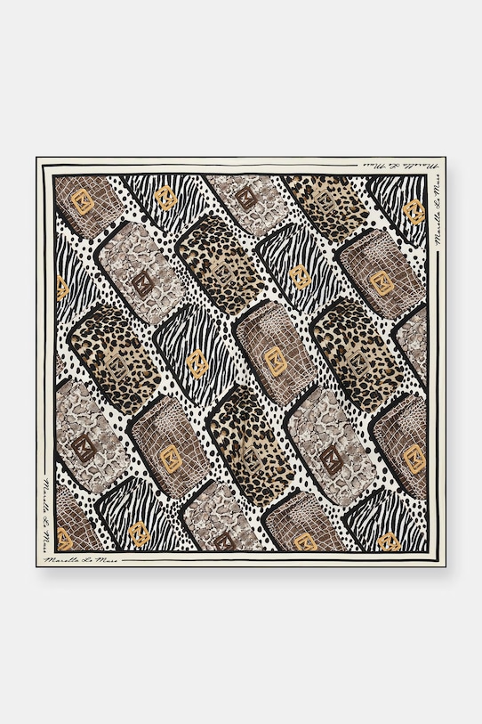 Marella apaszka jedwabna MLATERRA tkanina beżowy 2613541046200