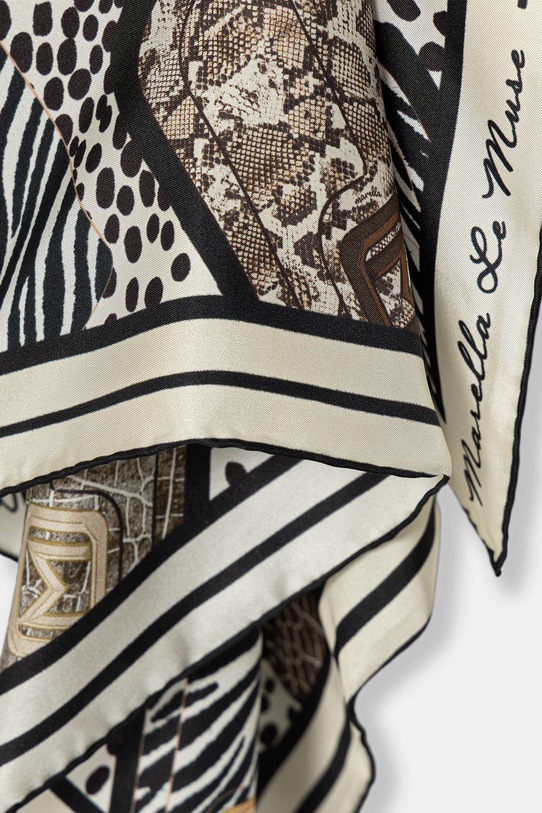 Akcesoria Marella apaszka jedwabna MLATERRA 2613541046200 beżowy