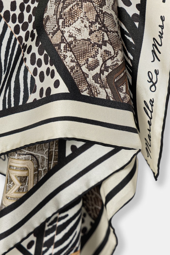 Akcesoria Marella apaszka jedwabna MLATERRA 2613541046200 beżowy