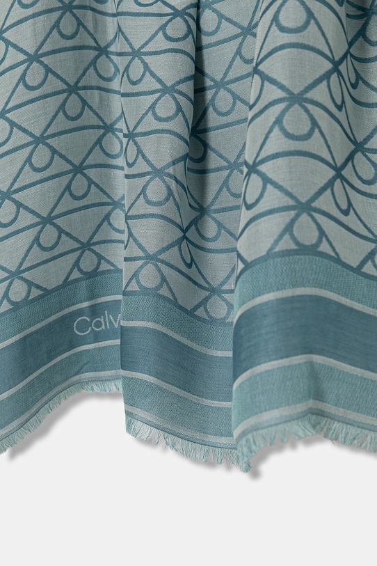 Doplnky Calvin Klein hustka dámska z modalu LV04F8080G tyrkysová