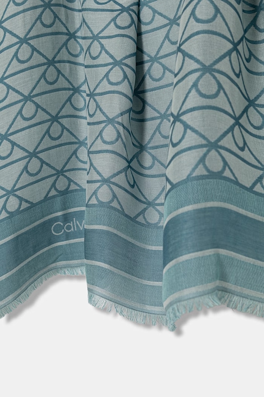 Doplnky Calvin Klein hustka dámska z modalu LV04F8080G tyrkysová