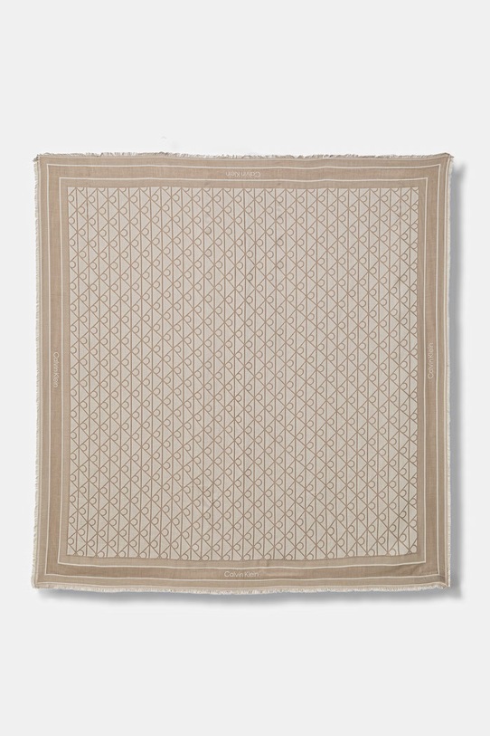 Calvin Klein σάλι γυναικείο με μοντάλ μπεζ LV04F8080G