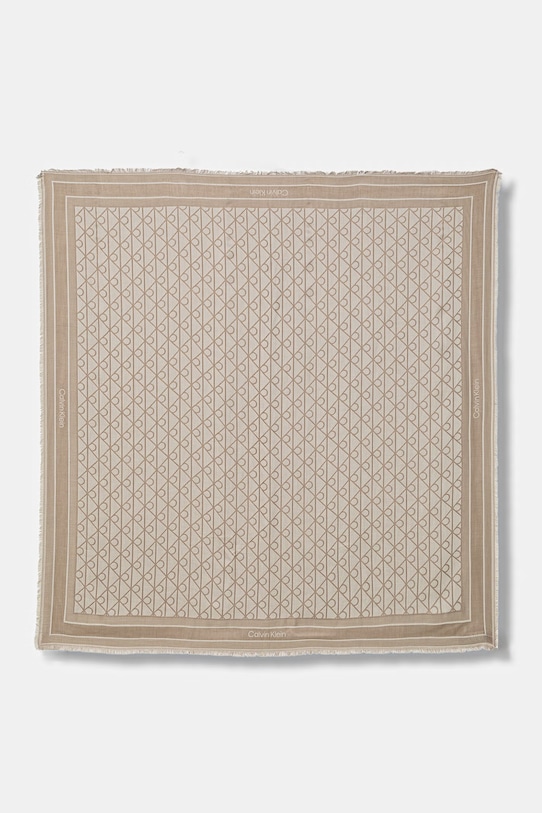 Calvin Klein σάλι γυναικείο με μοντάλ μπεζ LV04F8080G