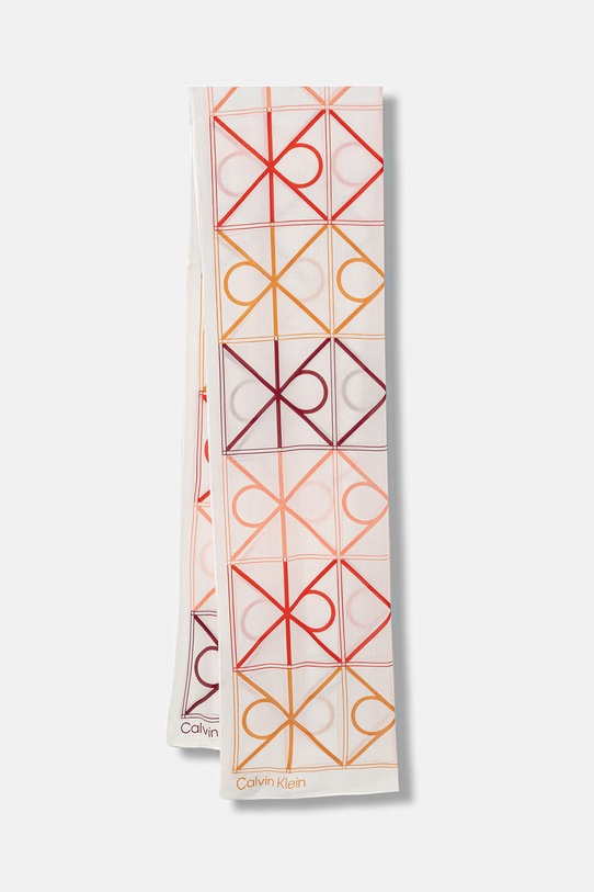 Calvin Klein šal ženski od modala bijela LV04F8084G