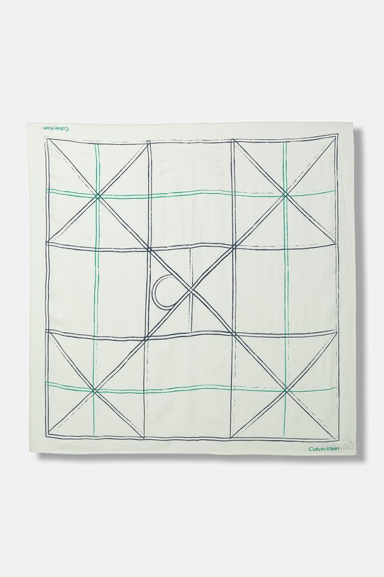 Calvin Klein chusta damska turkusowy LV04F8083G