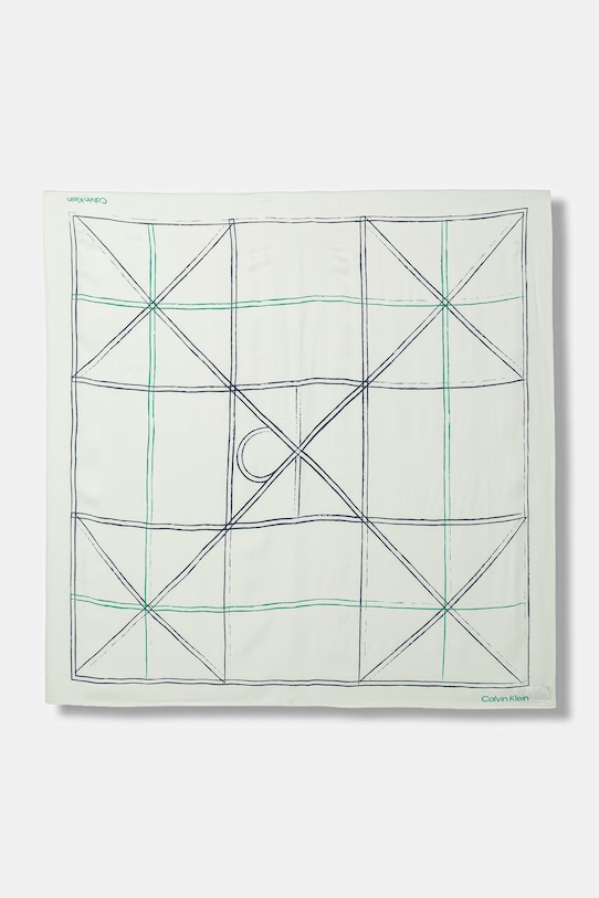 Calvin Klein chusta damska turkusowy LV04F8083G